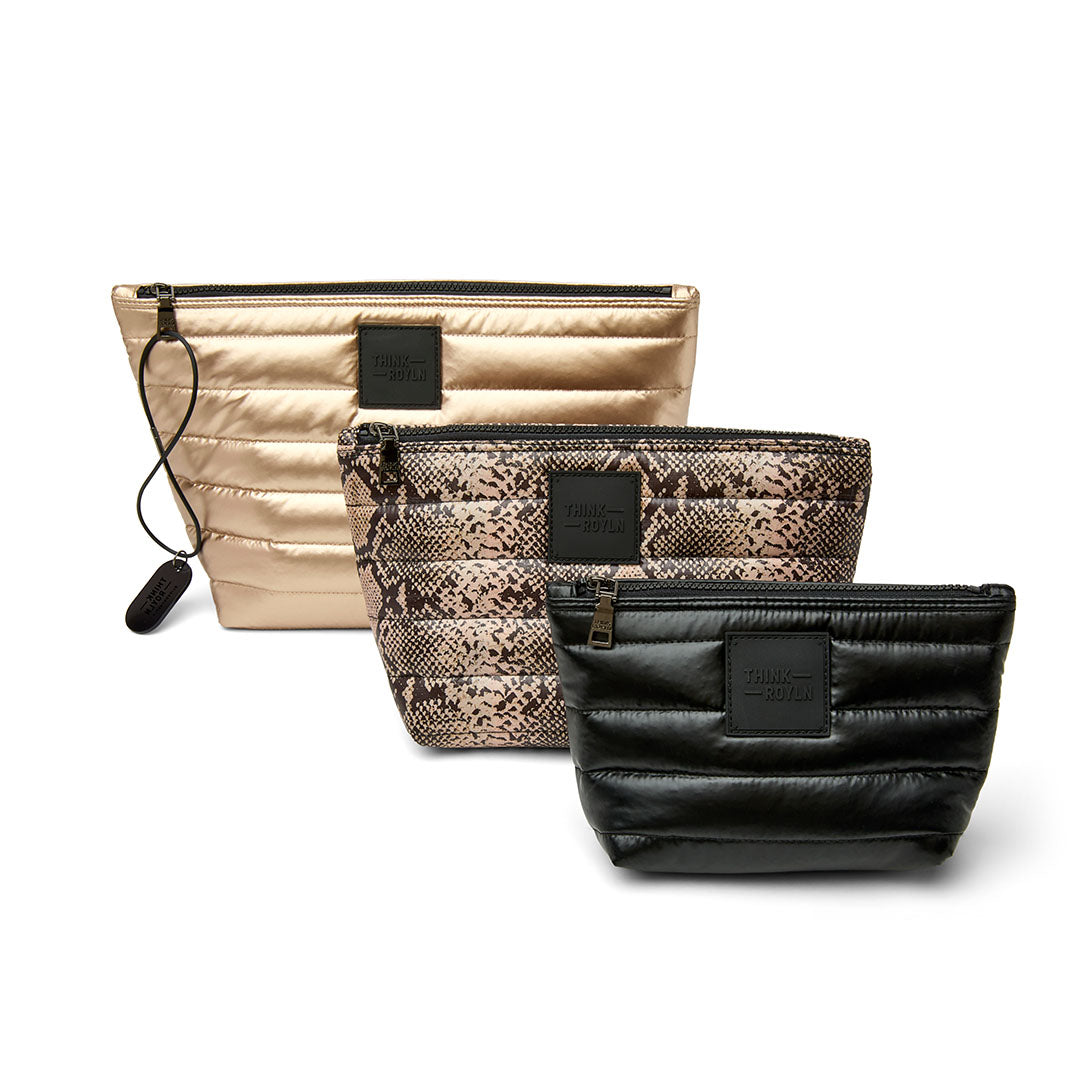 Pearl Cashmere Python and Pearl Black