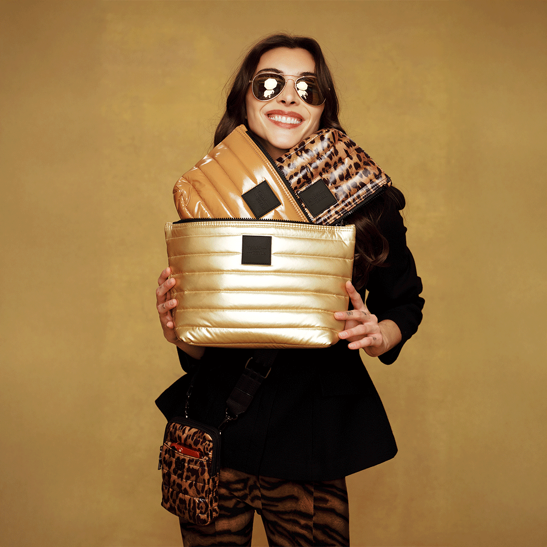 Mineral Gold Glossy Nude & Pearl Leopard