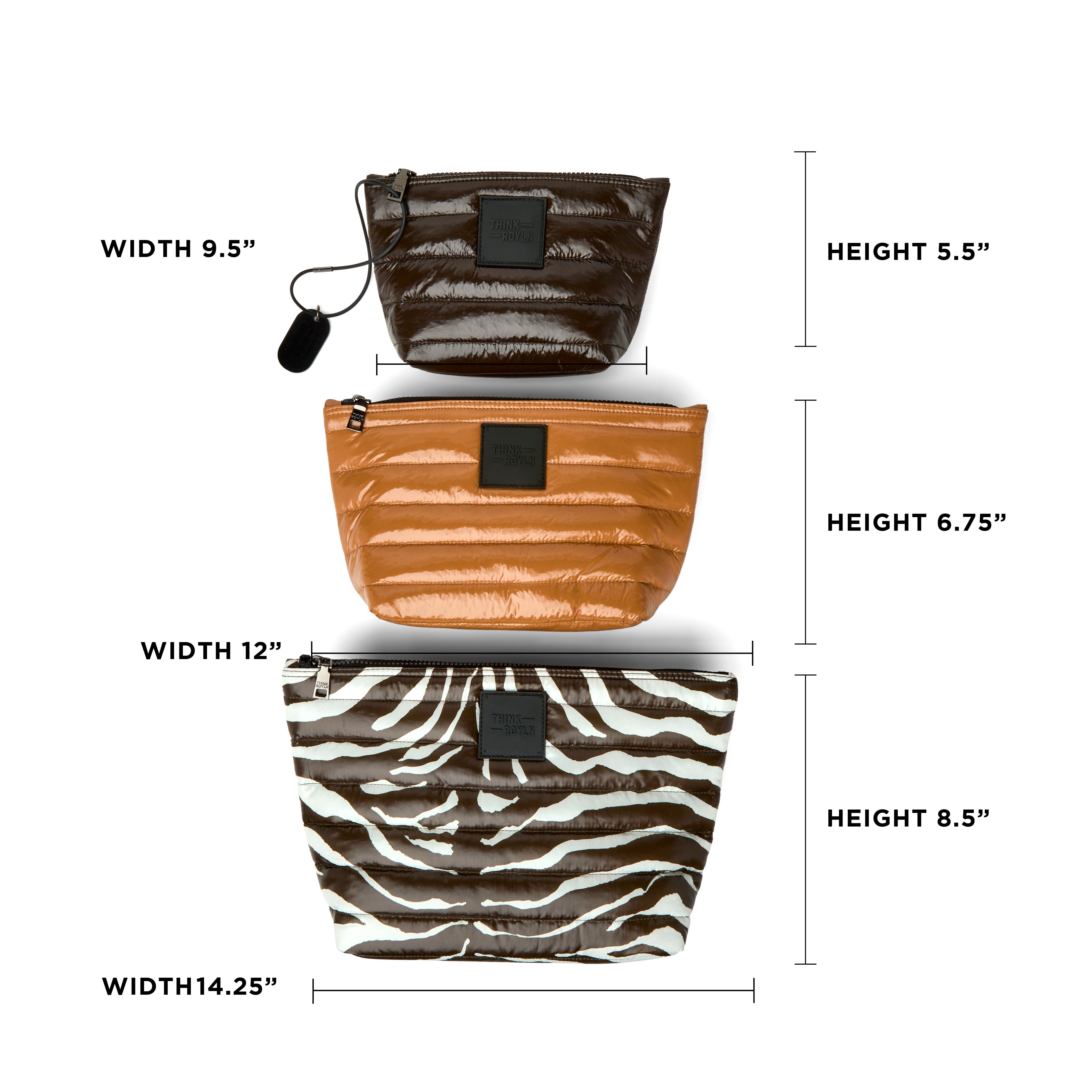 Chocolate Zebra Glossy Nude and Glossy Chocolate