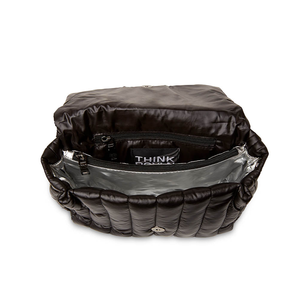 Shiny Black with Stripe Strap