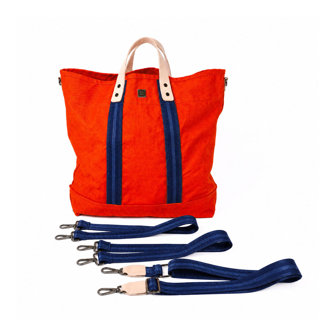 Sunset with Navy Straps