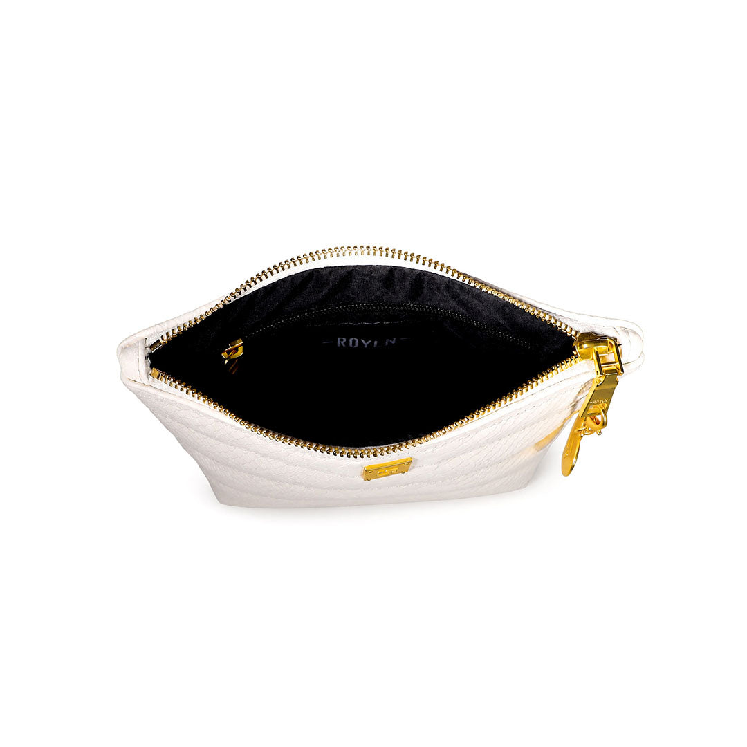 Cream Python Leather