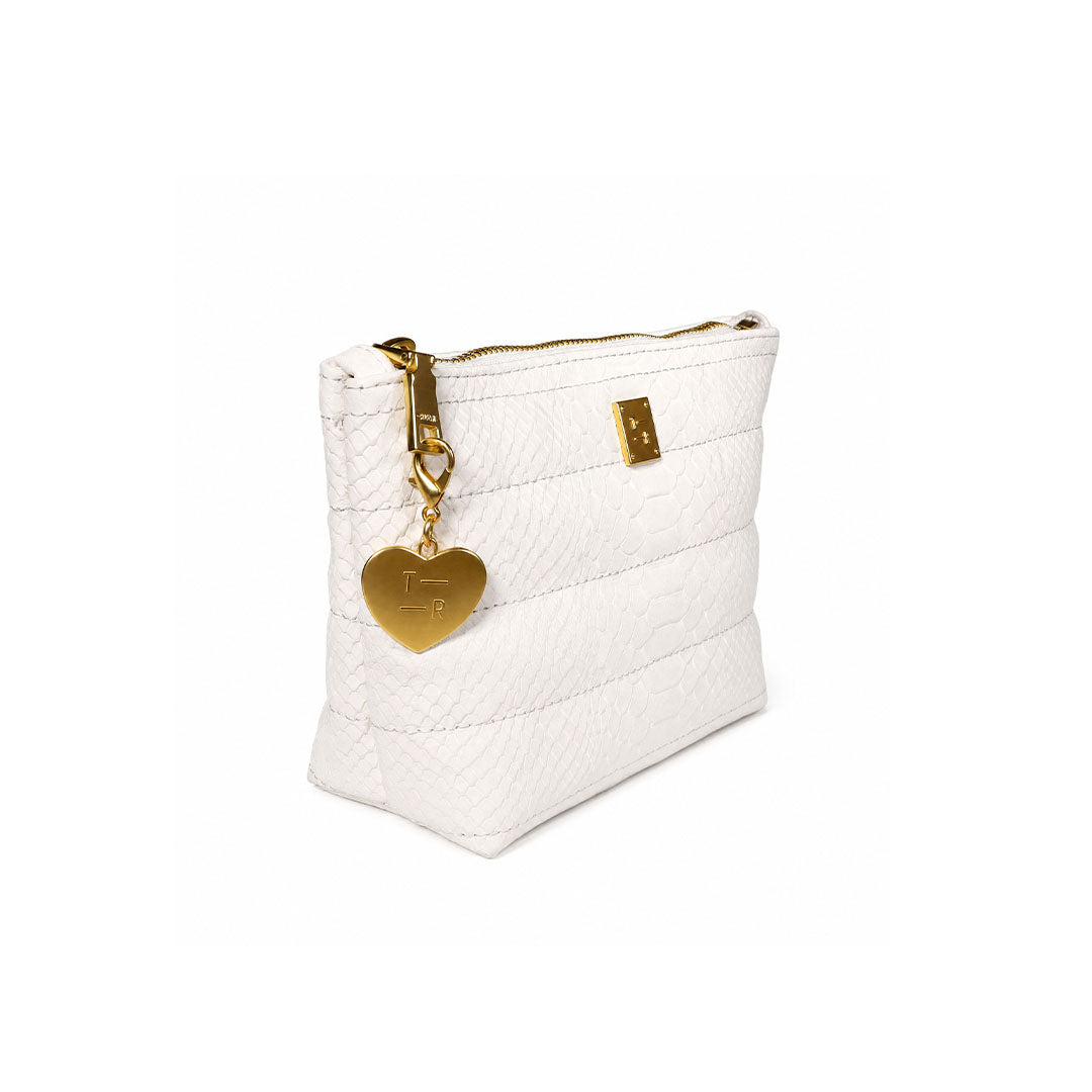 Cream Python Leather
