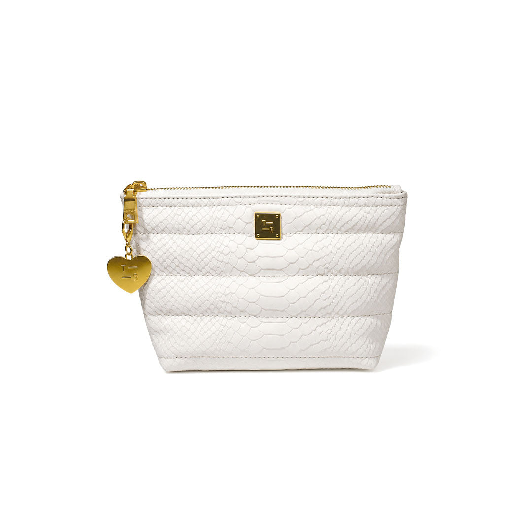 Cream Python Leather