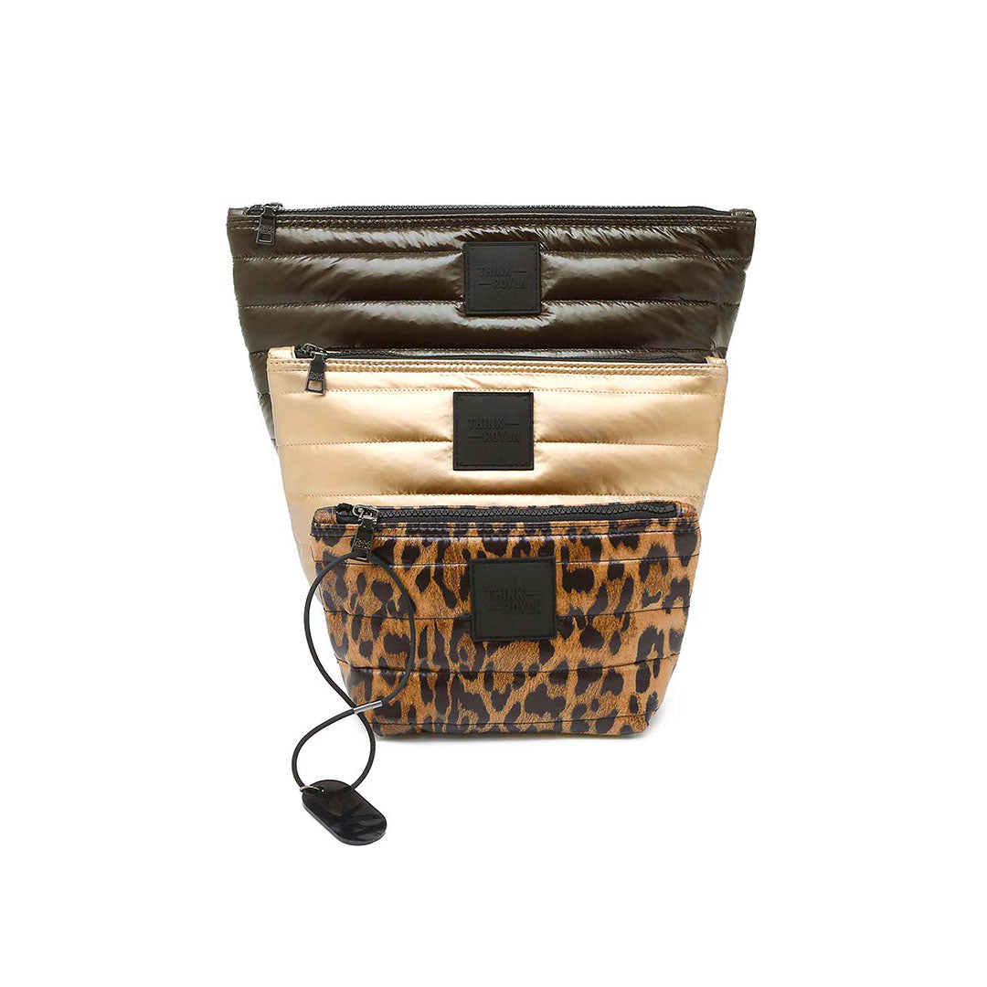 Glossy Chocolate Pearl cashmere and Leopard