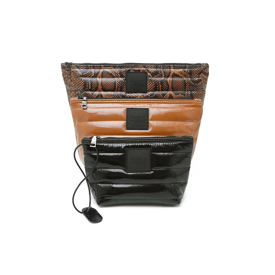 Neo Python Glossy Cocoa and Black Patent