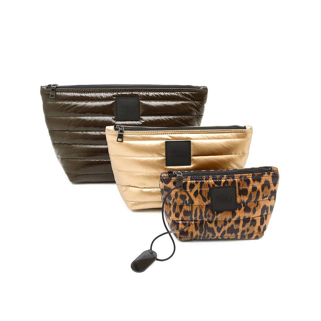 Glossy Chocolate Pearl cashmere and Leopard
