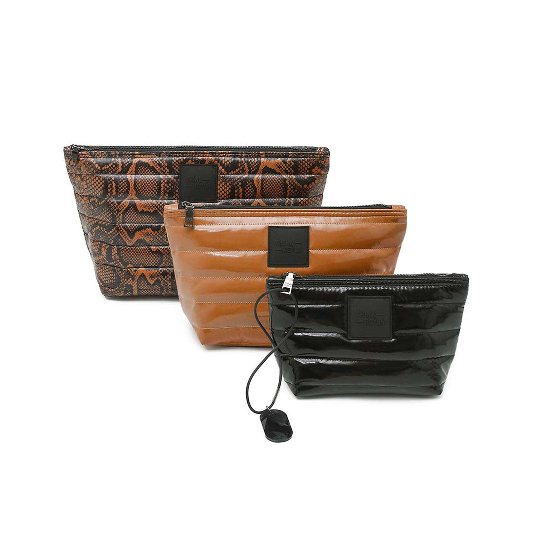 Neo Python Glossy Cocoa and Black Patent