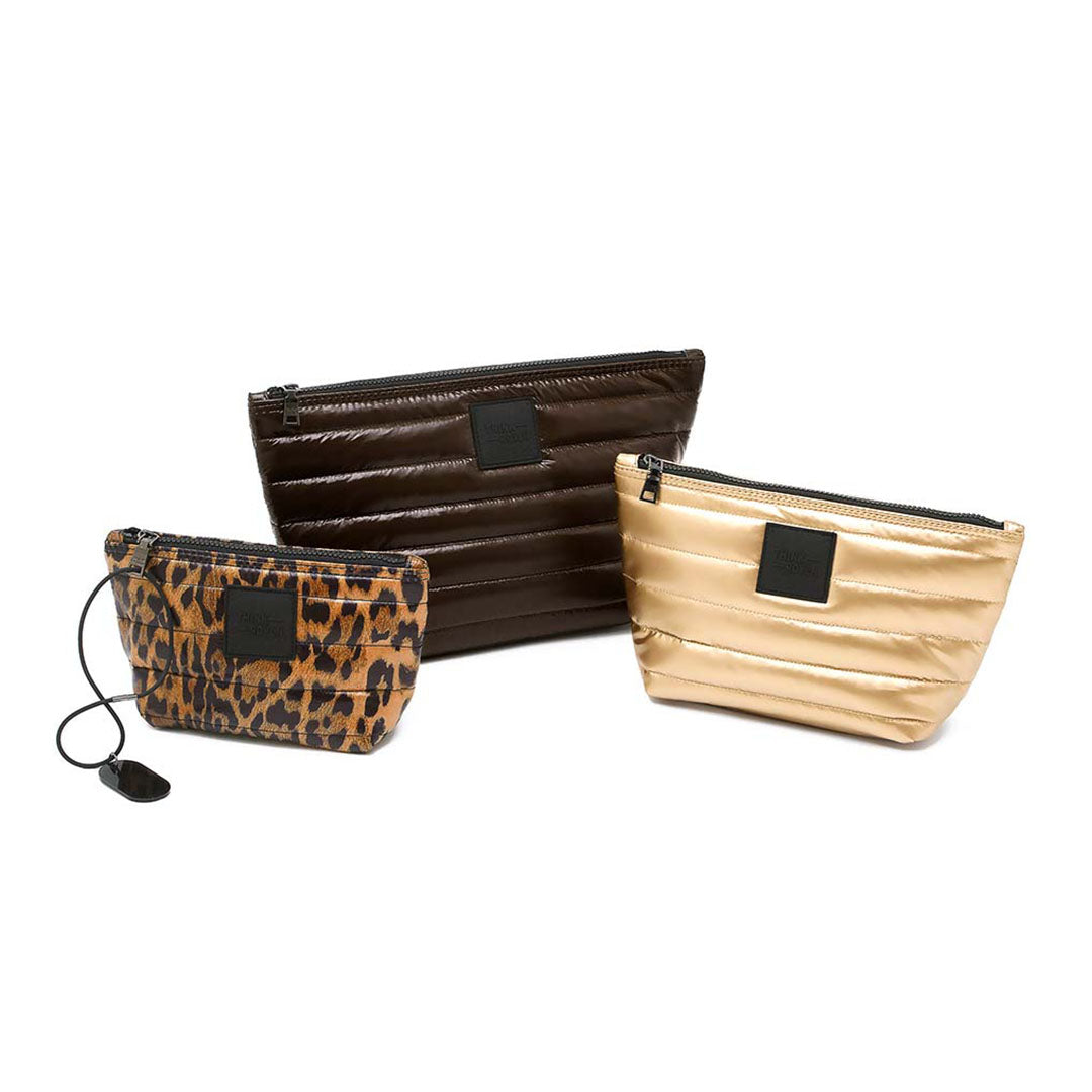 Glossy Chocolate Pearl cashmere and Leopard