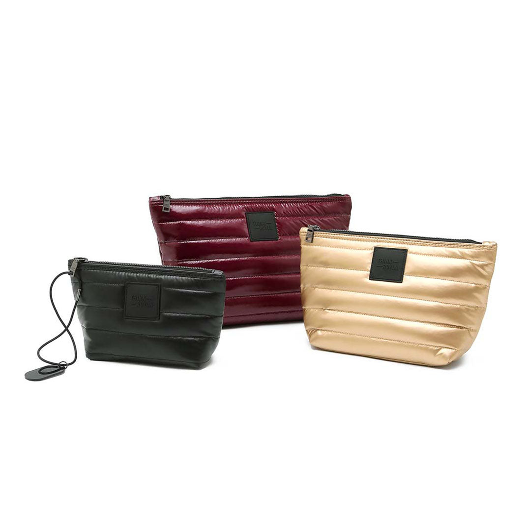 Glossy Deep Burgundy Pearl Cashmere and Pearl Black