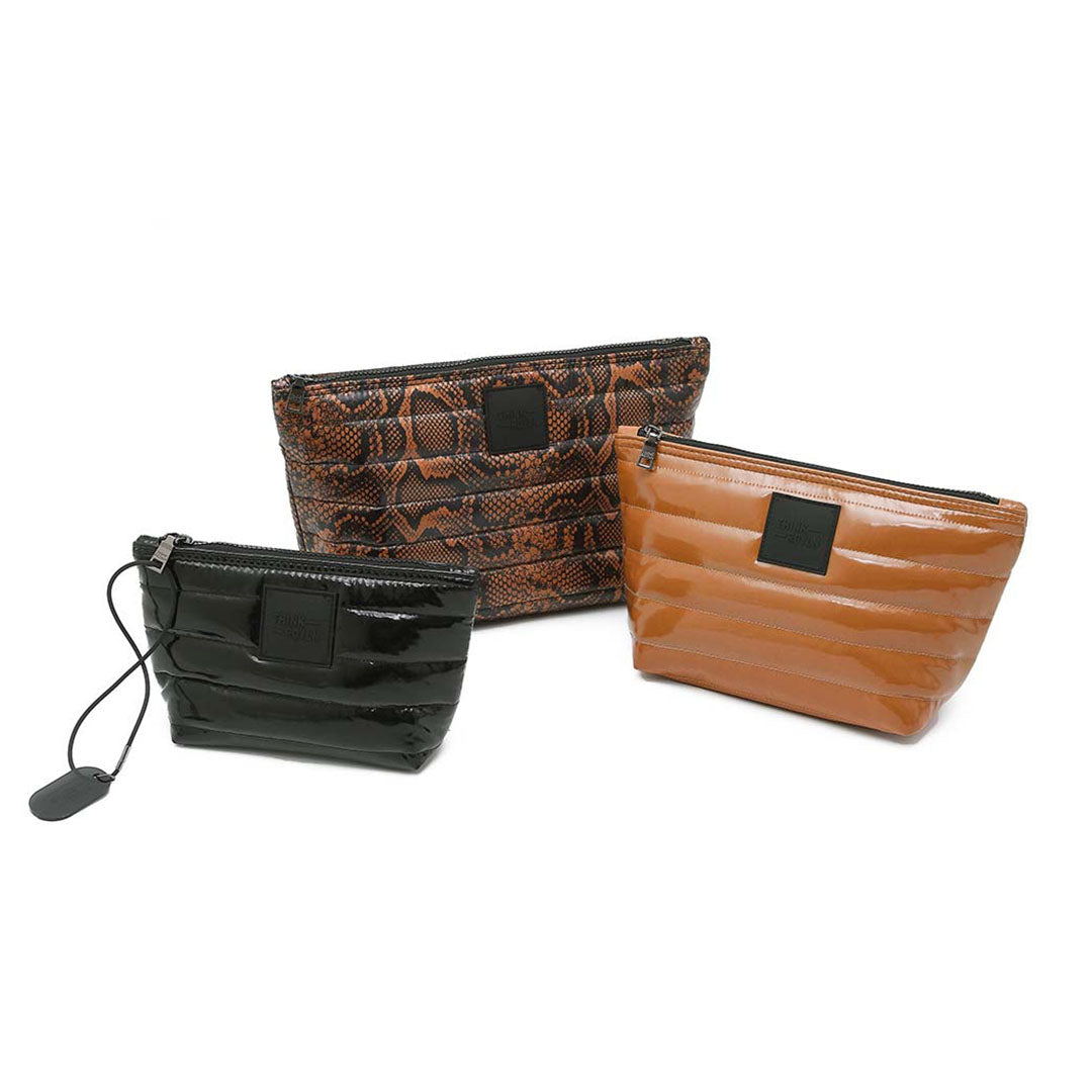 Neo Python Glossy Cocoa and Black Patent