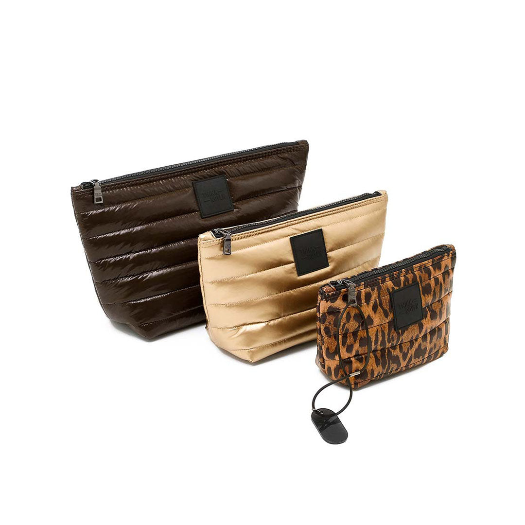 Glossy Chocolate Pearl cashmere and Leopard