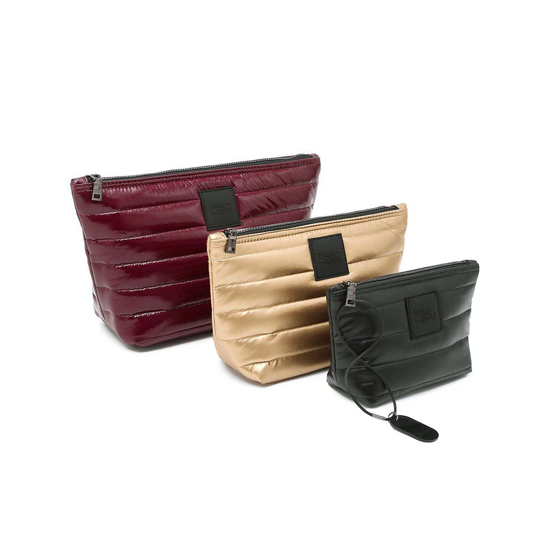 Glossy Deep Burgundy Pearl Cashmere and Pearl Black