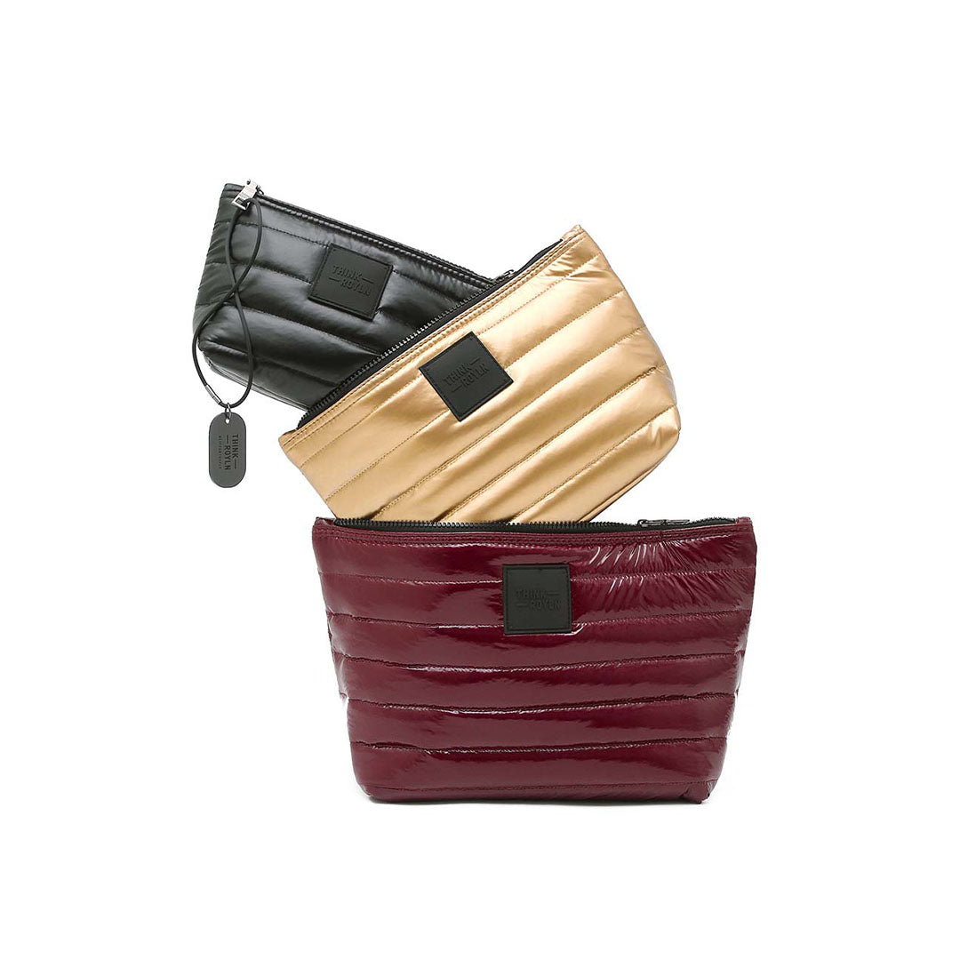 Glossy Deep Burgundy Pearl Cashmere and Pearl Black