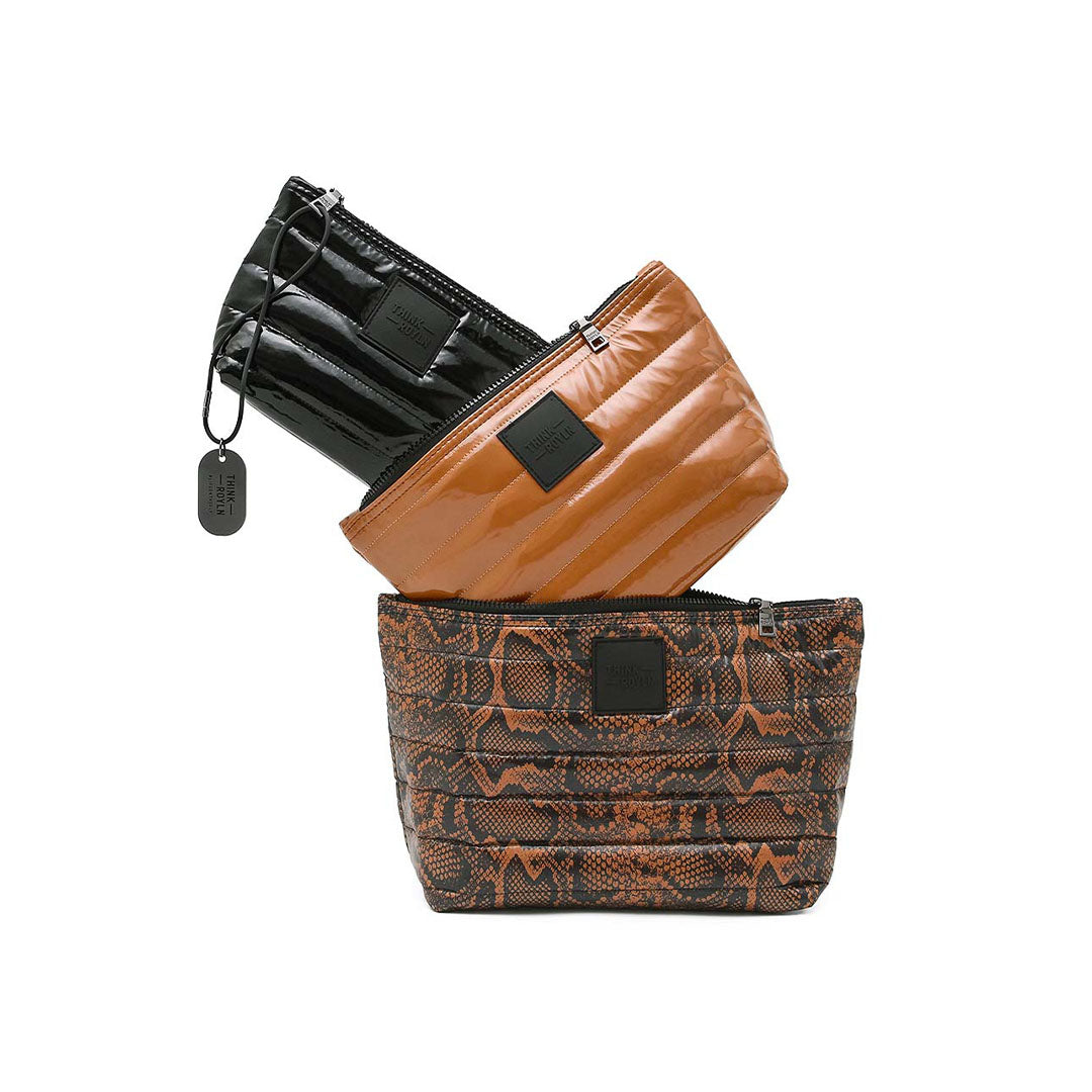 Neo Python Glossy Cocoa and Black Patent