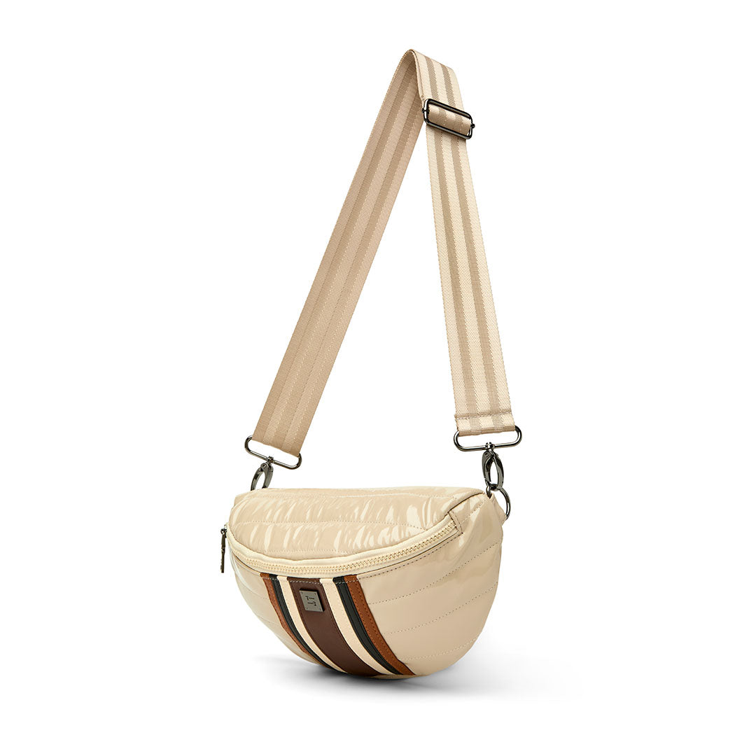 Blonde Patent and Colorblock Luxe Stripe