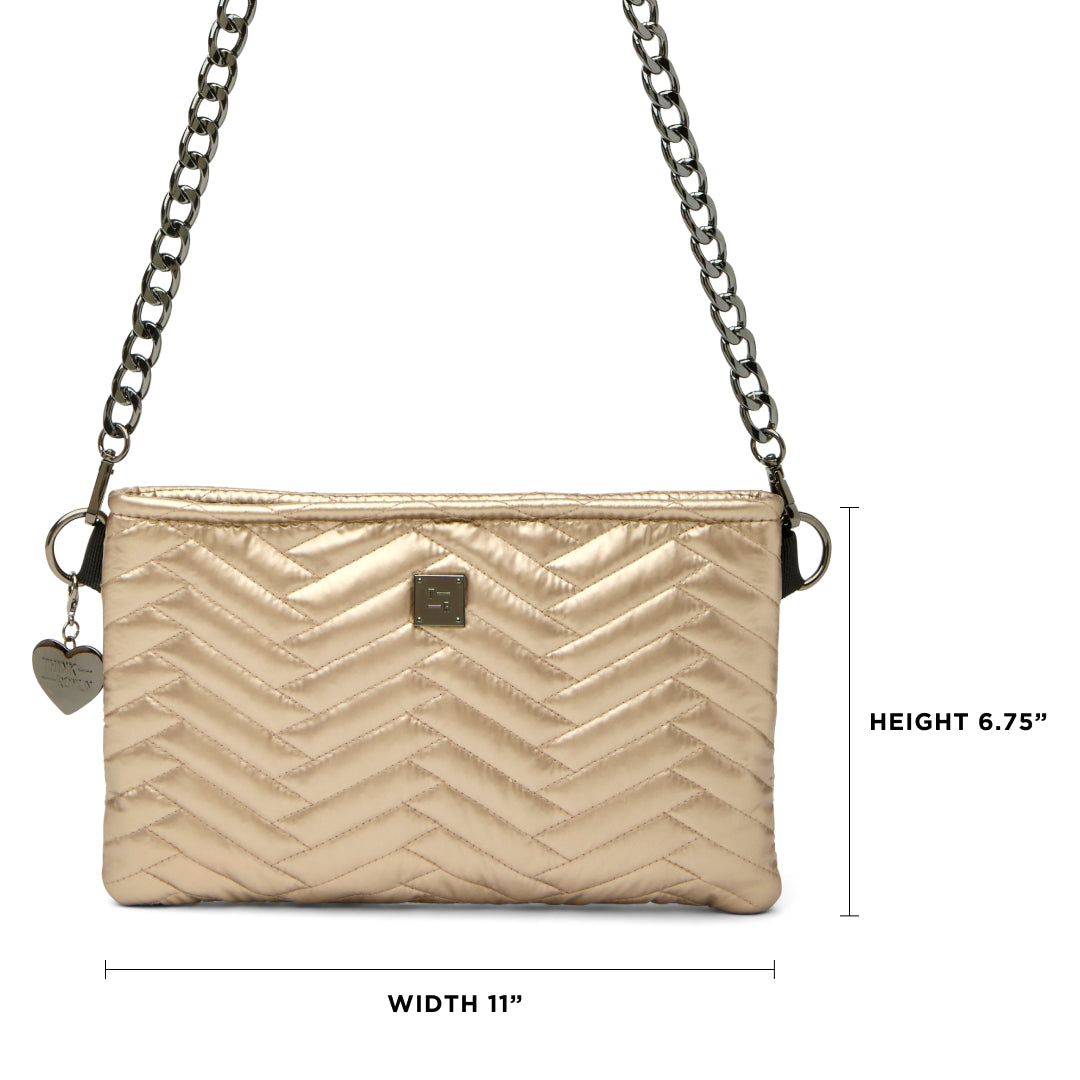 Pearl Cashmere with Moto Quilting