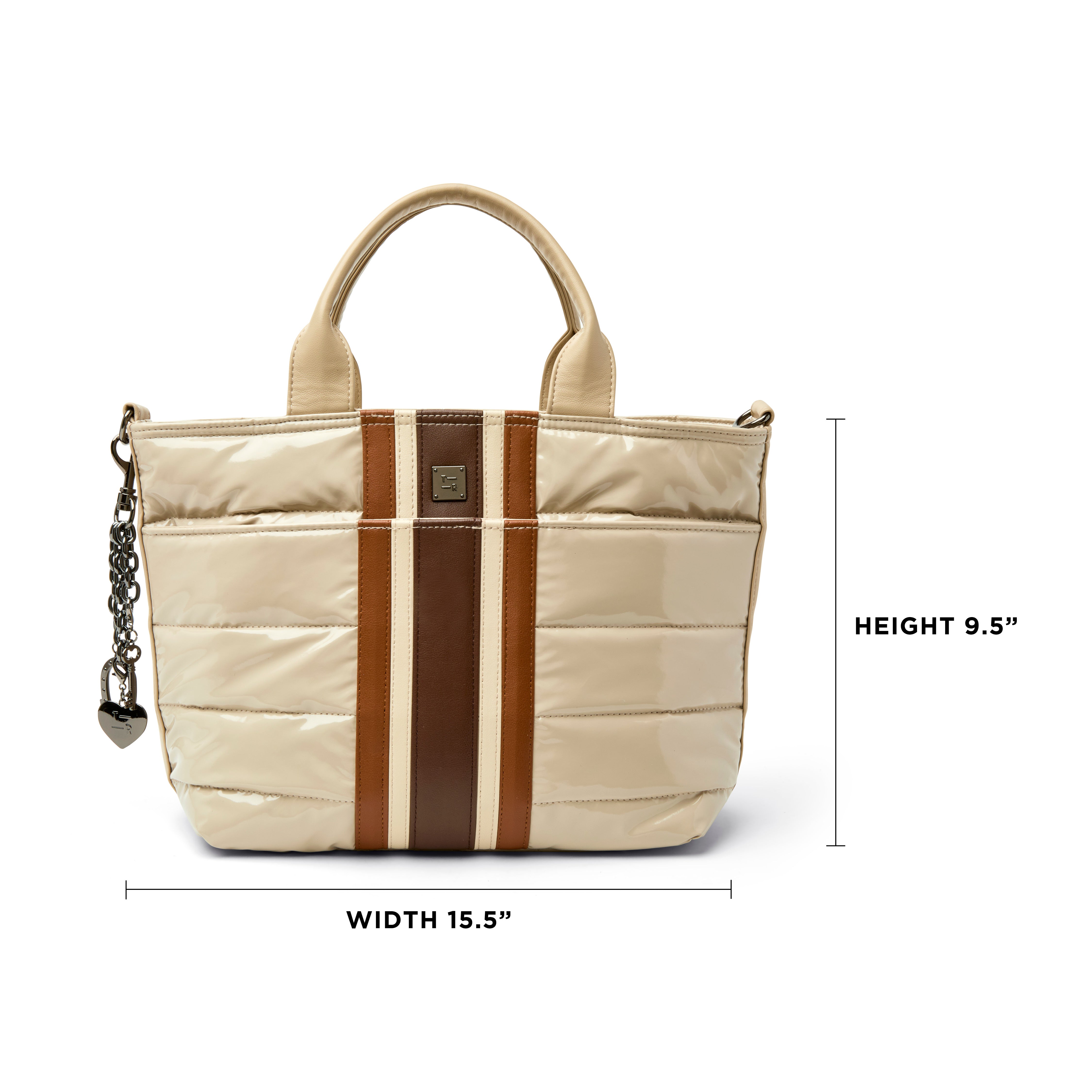 Blonde Patent And Colorblock Luxe Stripe