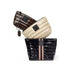 Black Patent with Multi Stripe Web Blonde Patent and Glossy Chocolate