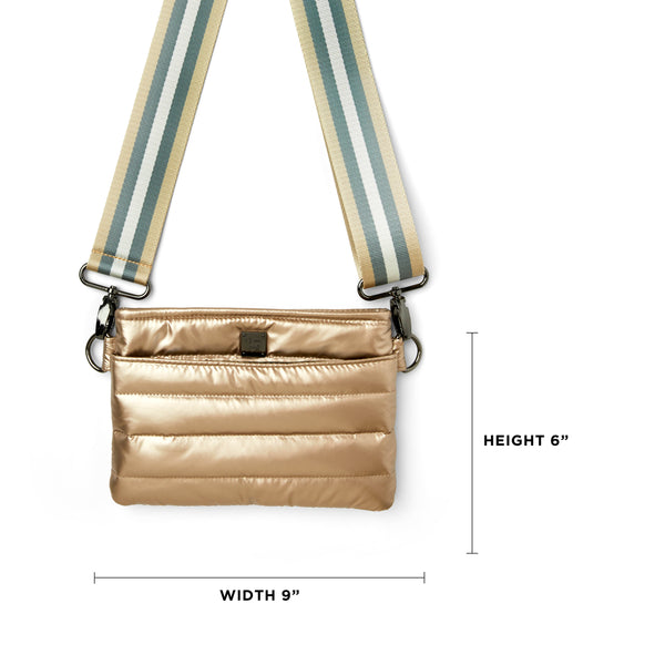 Bum Bag Crossbody in Glossy Navy Patent - j.hoffman's