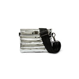 Think Royln  Bum Bag 2.0 - Medium Puffer Silver Crossbody Belt Bag