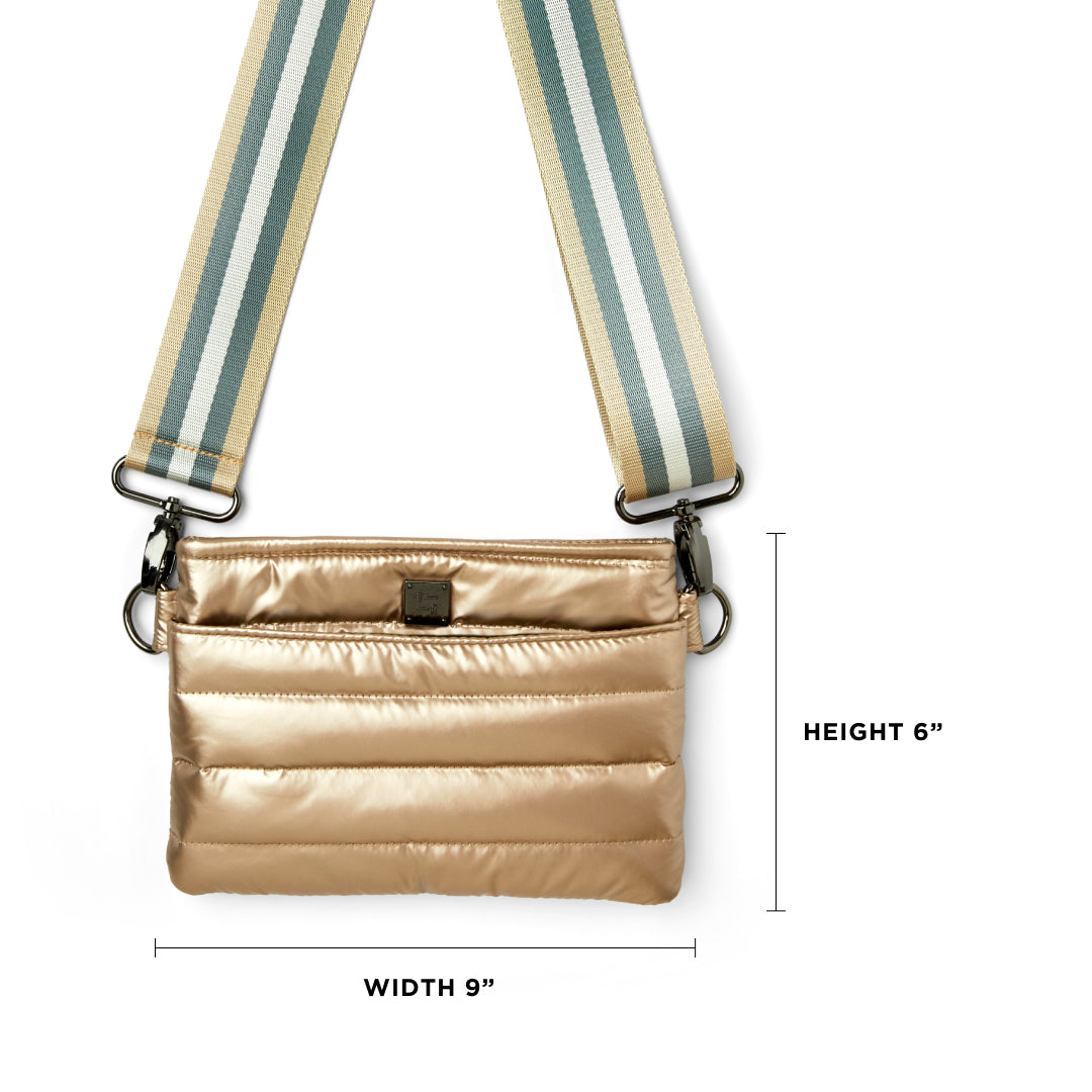 Pearl Cashmere with Stripe Strap