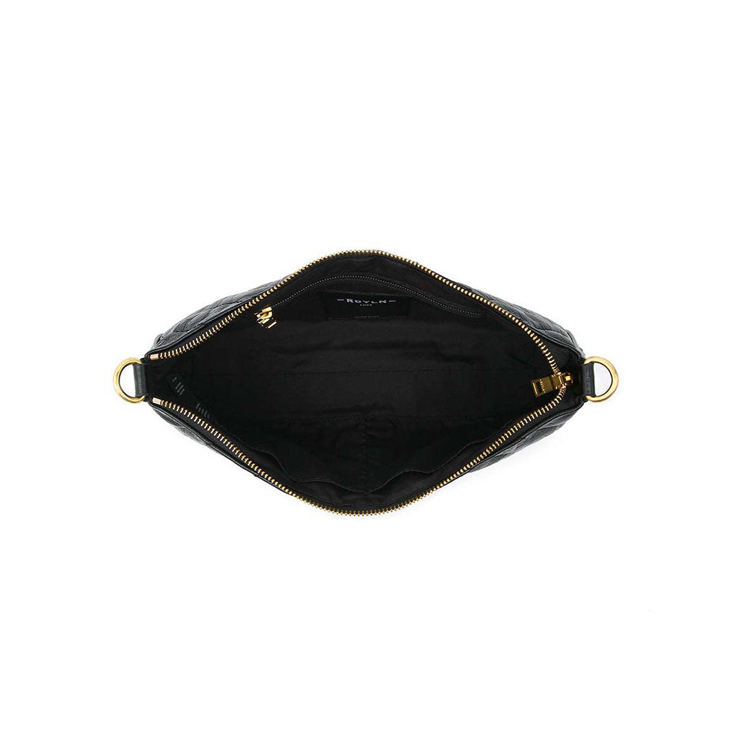 Black Crinkle Leather