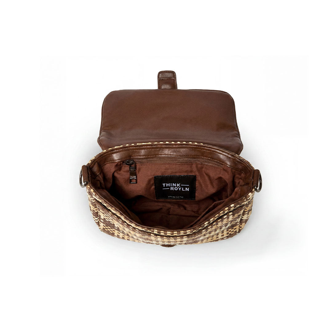 Dune Plaid Raffia with Espresso Luxe