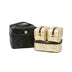 Black Patent Moto and Mineral Gold