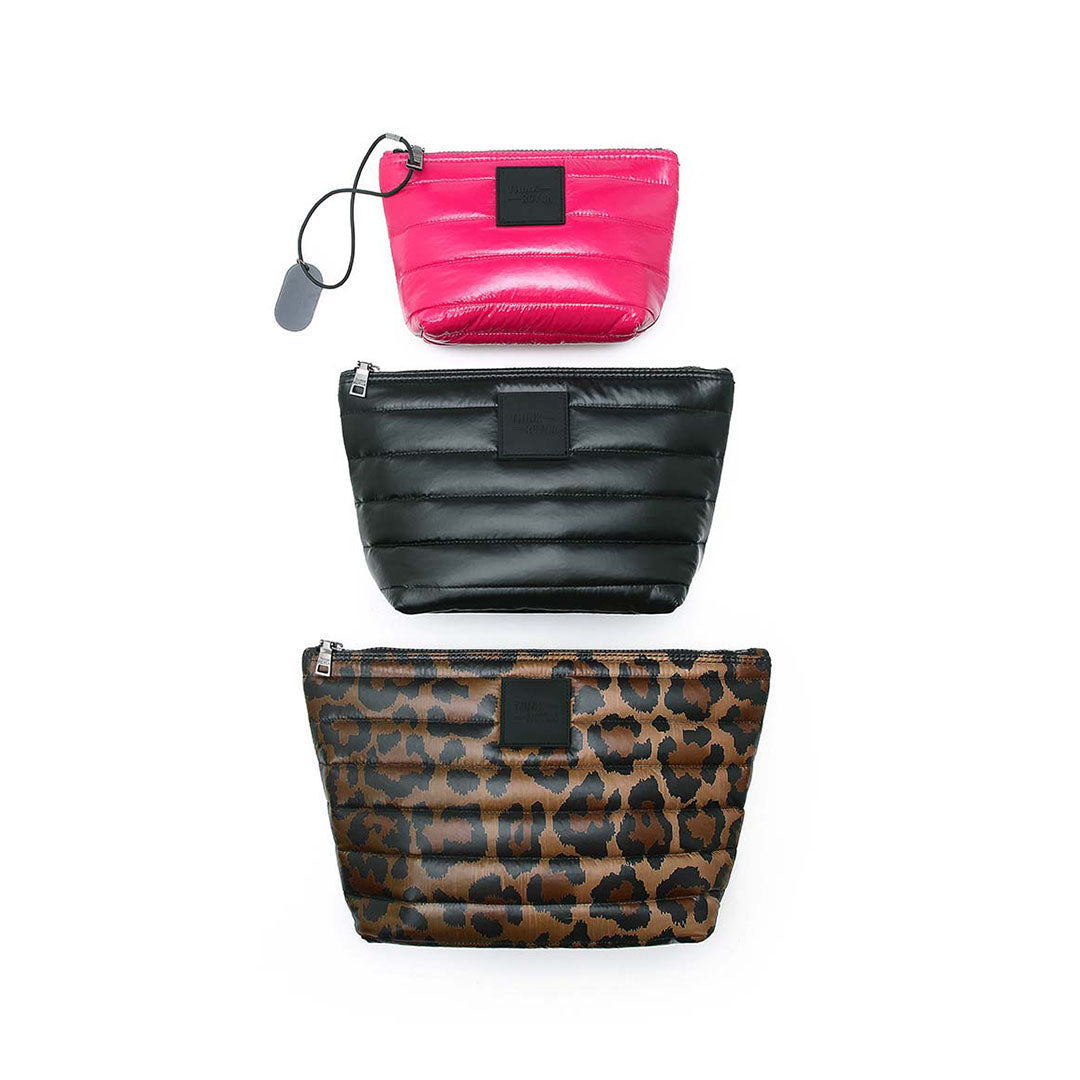 Neo Leopard Pearl Black and Glossy Fuchsia