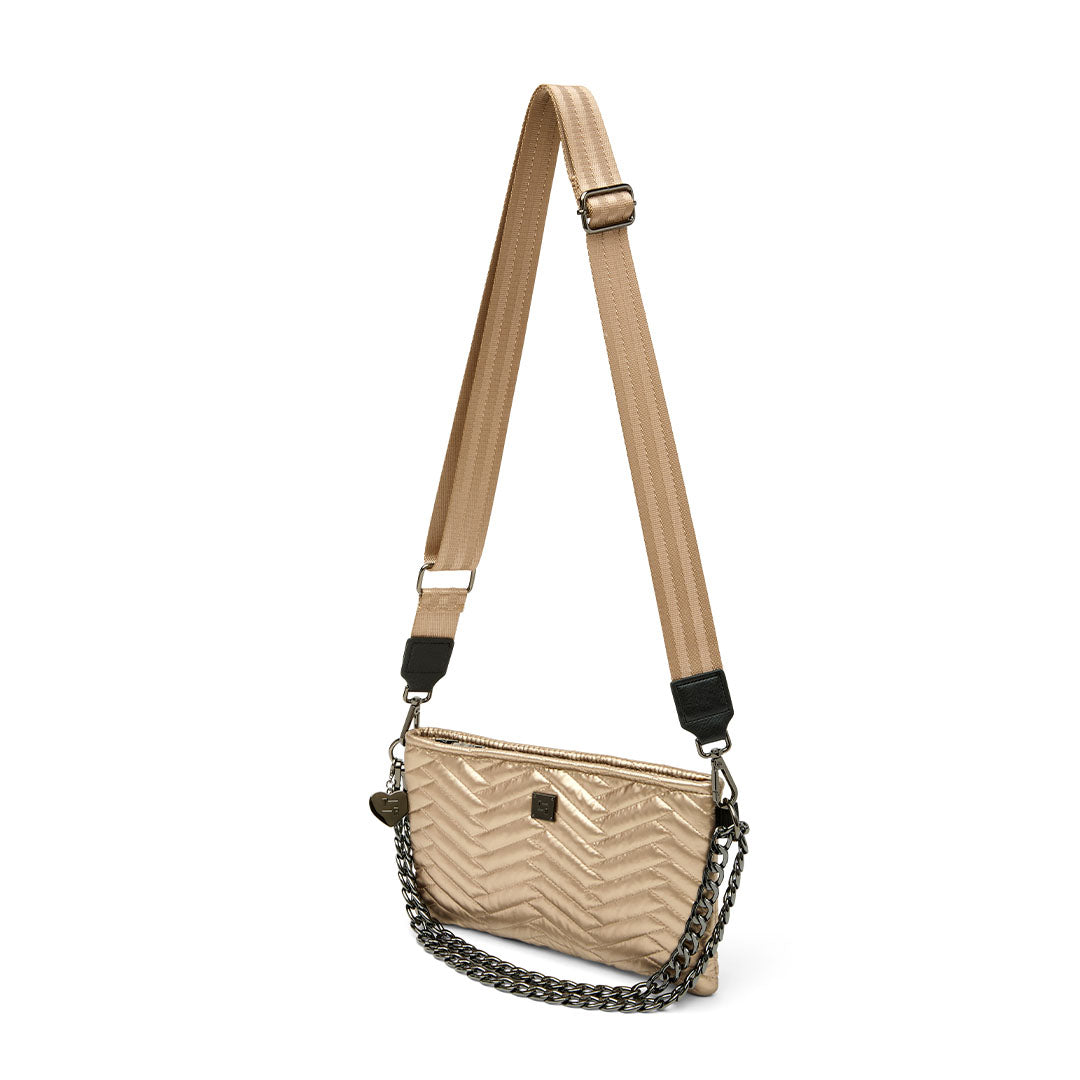 Pearl Cashmere with Moto Quilting