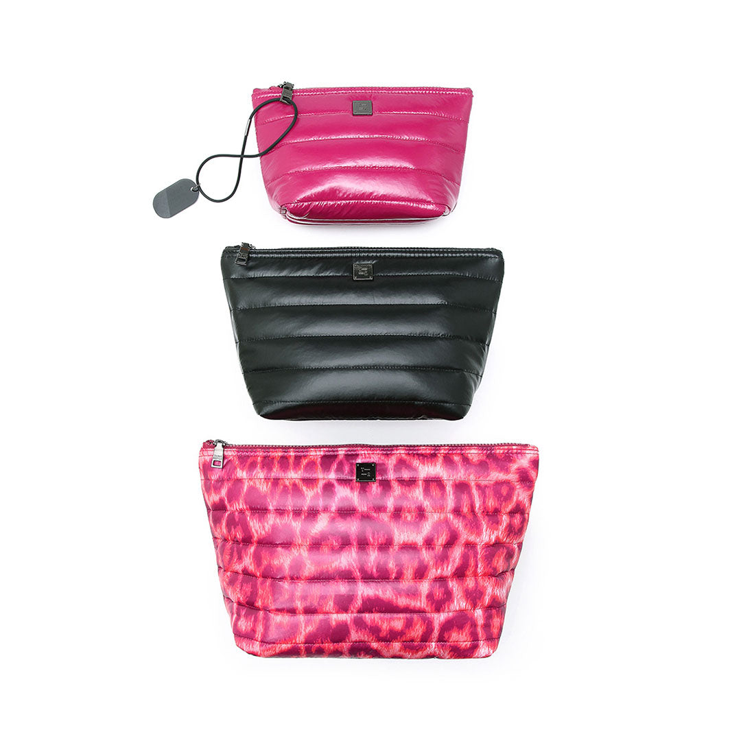 Pink Leopard Pearl Black and Glossy Garnet