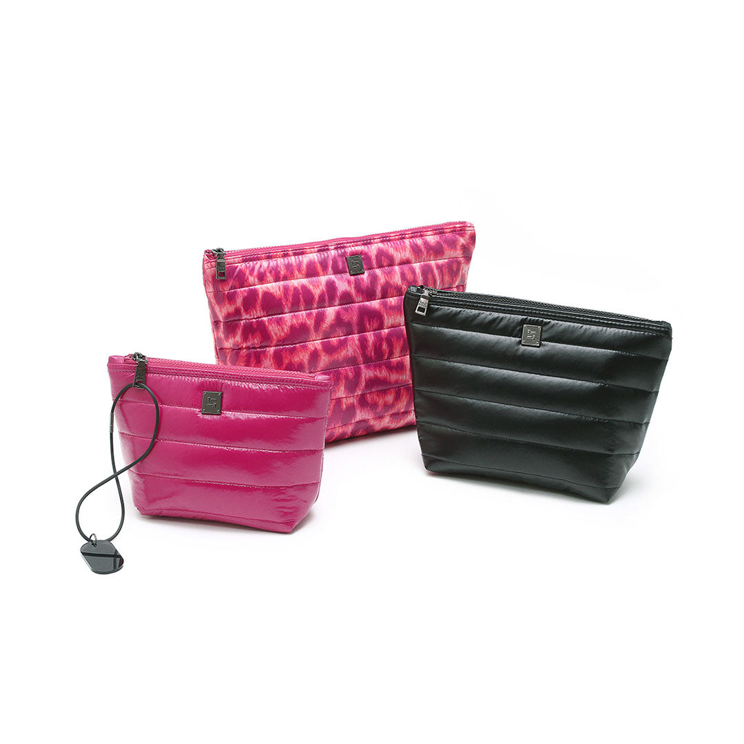 Pink Leopard Pearl Black and Glossy Garnet