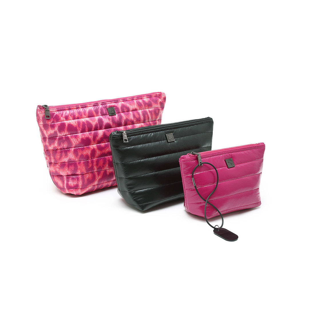 Pink Leopard Pearl Black and Glossy Garnet