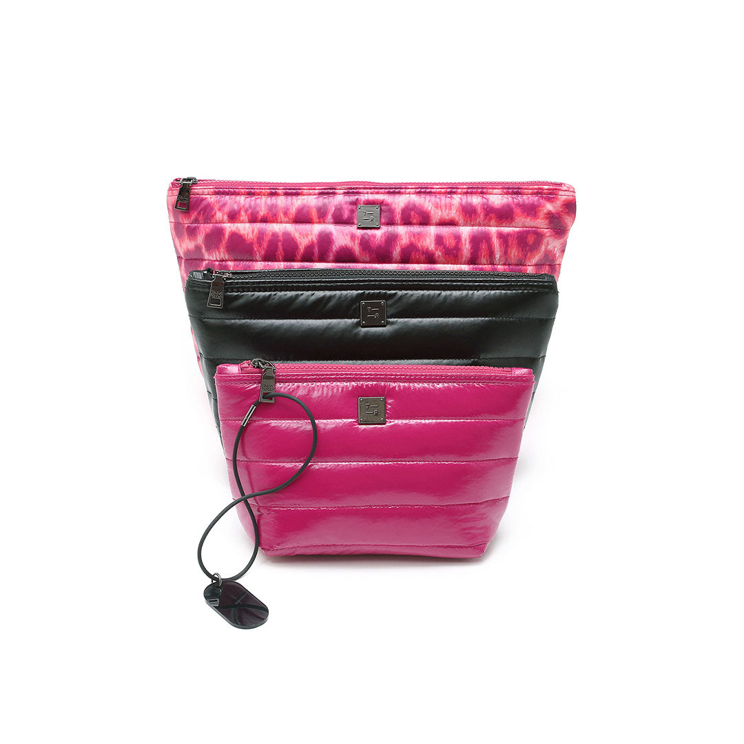 Pink Leopard Pearl Black and Glossy Garnet