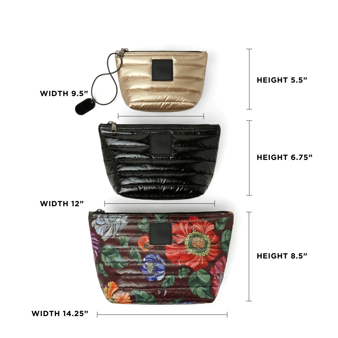 Burgundy Floral, Pearl Black and Pearl Cashmere