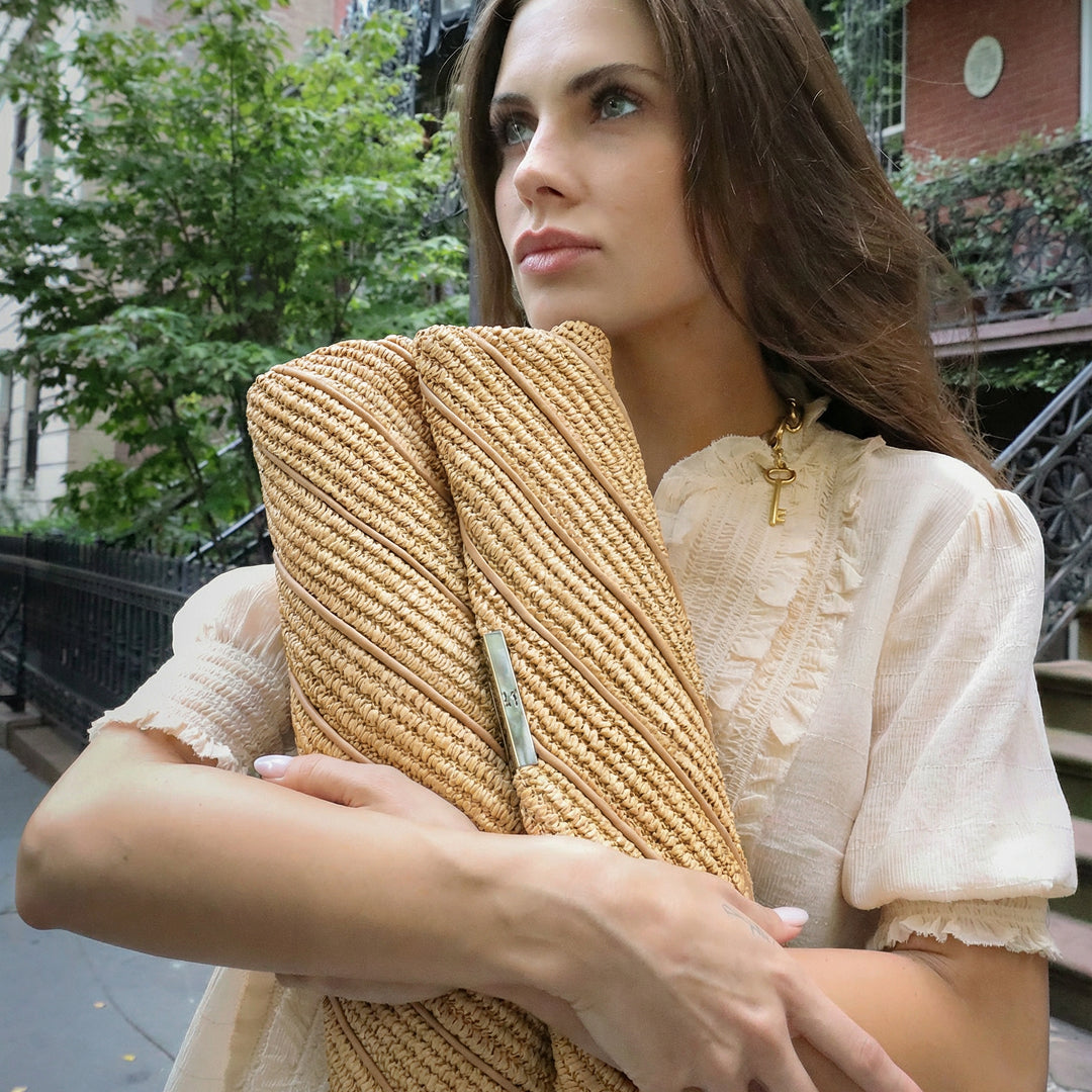 Sand Raffia With Woven Luxe