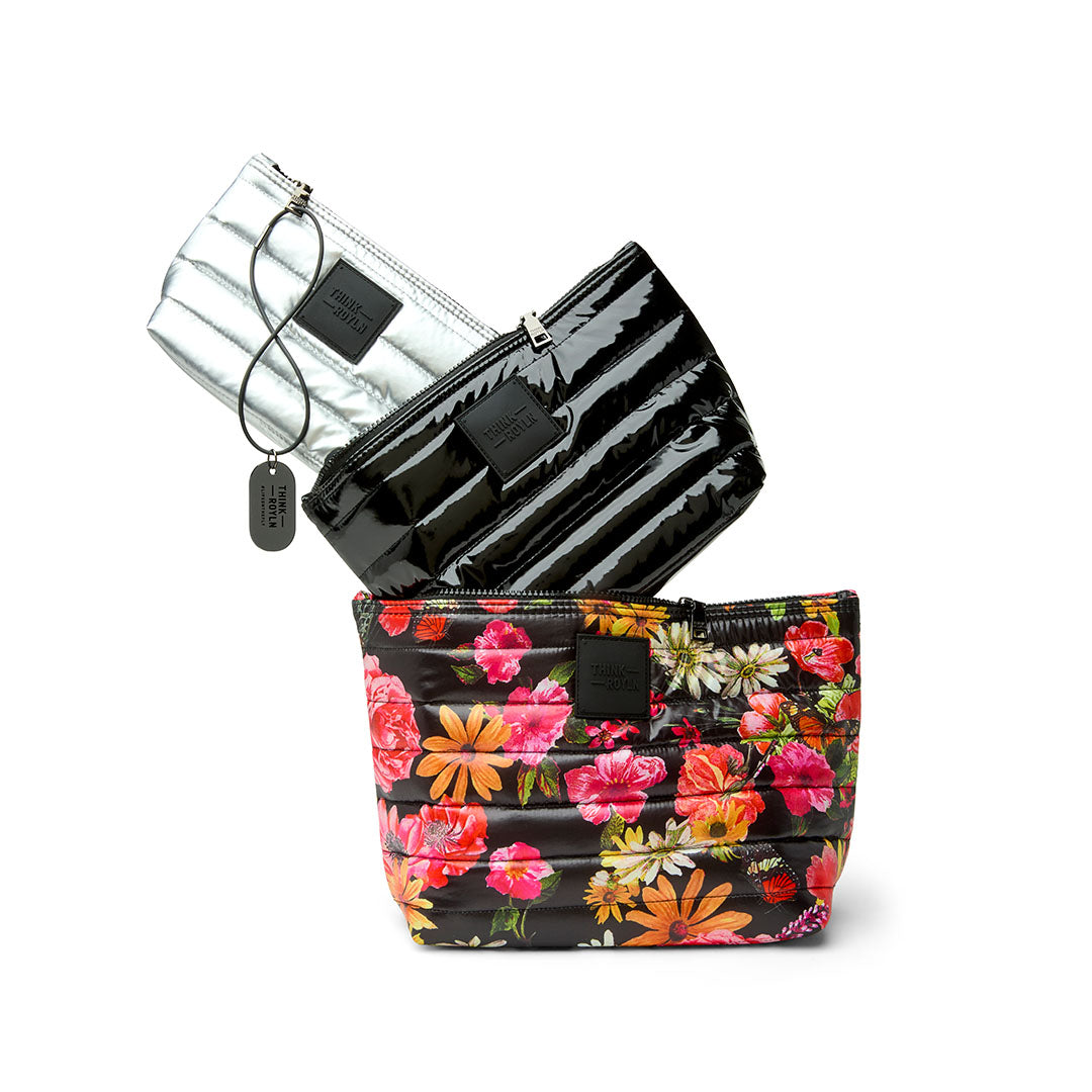 Floral Pearl Black and Pearl Silver