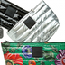 Green Floral Pearl Silver and Black Patent
