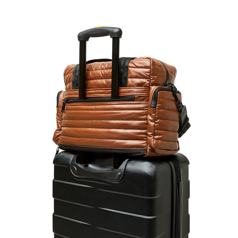 Voyager Travel Bag - Blonde Patent - j.hoffman's