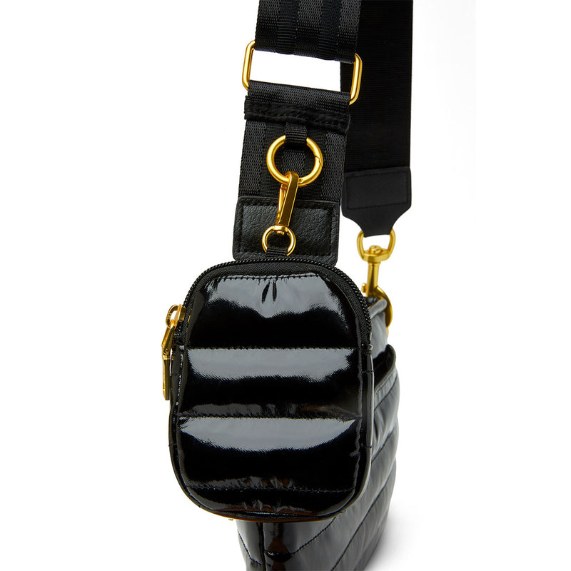 Black Patent with Gold