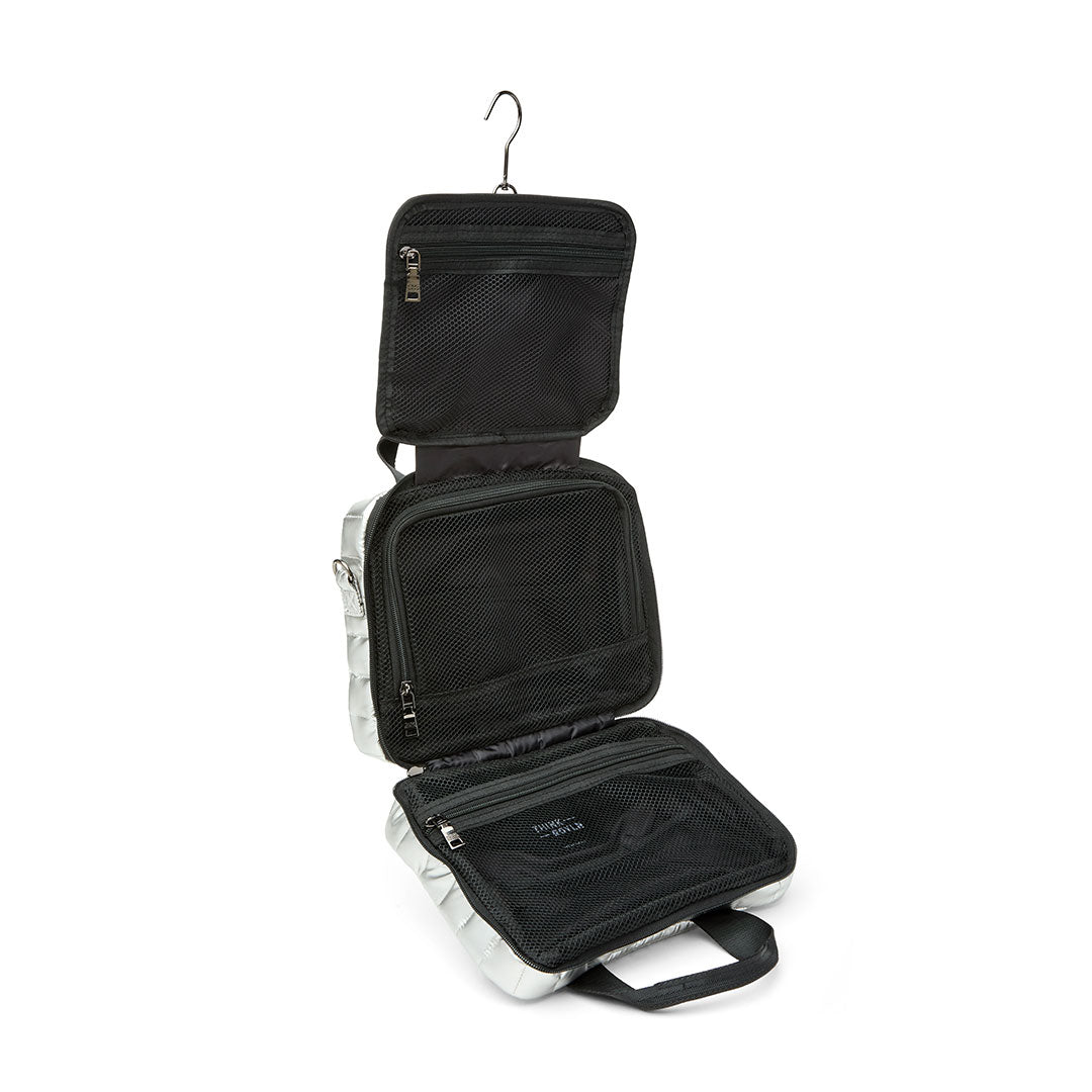 Stowaway Toiletry Case Pearl Silver