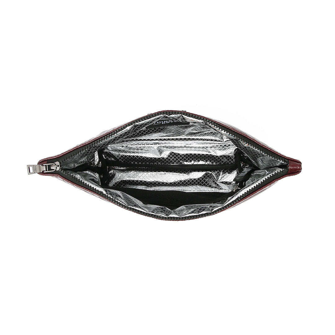 Glossy Deep Burgundy Pearl Cashmere and Pearl Black