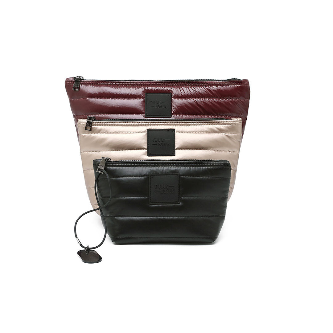 Glossy Deep Burgundy Pearl Cashmere and Pearl Black
