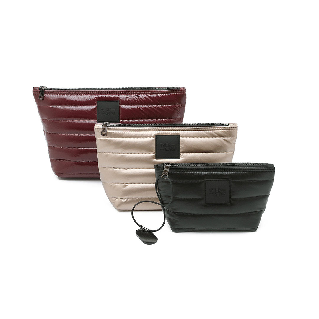 Glossy Deep Burgundy Pearl Cashmere and Pearl Black