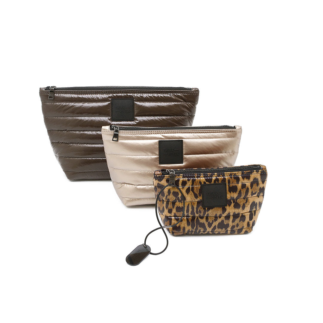 Glossy Chocolate Pearl cashmere and Leopard