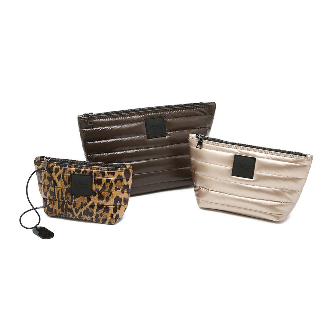 Glossy Chocolate Pearl cashmere and Leopard