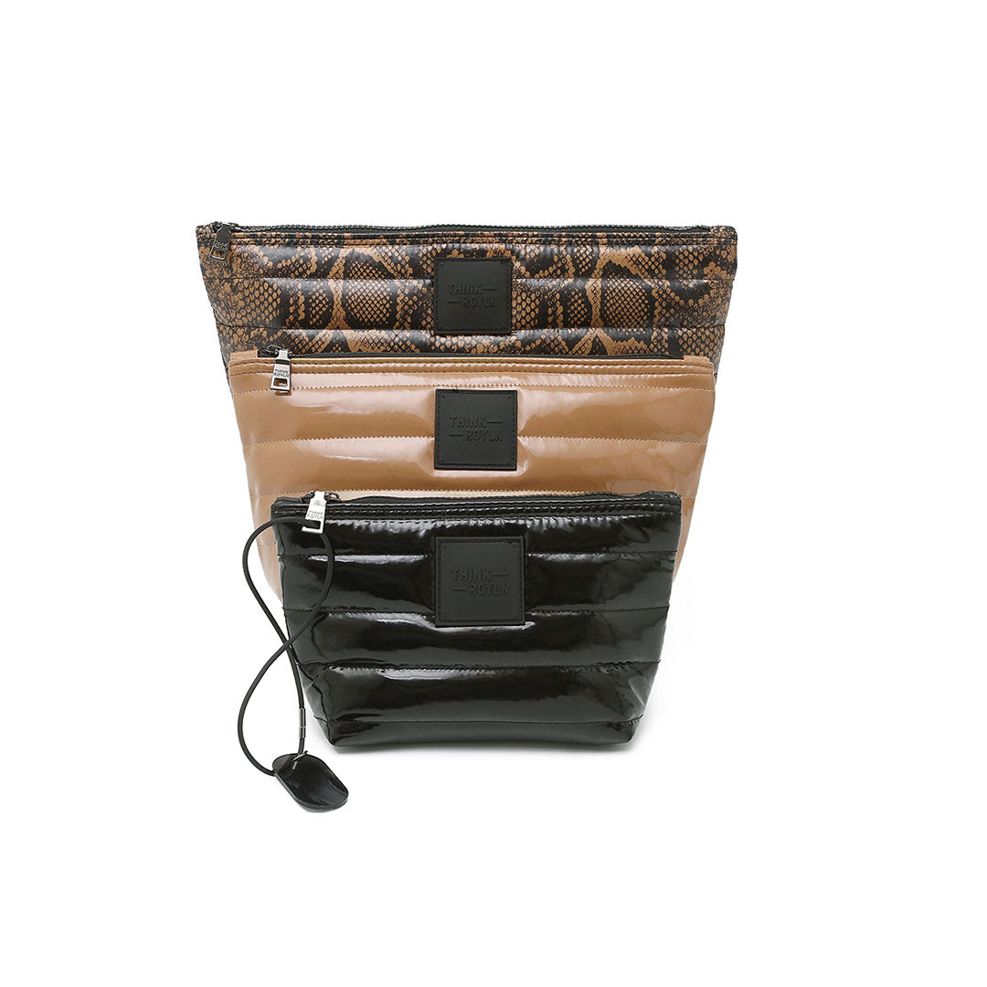 Neo Python Glossy Cocoa and Black Patent