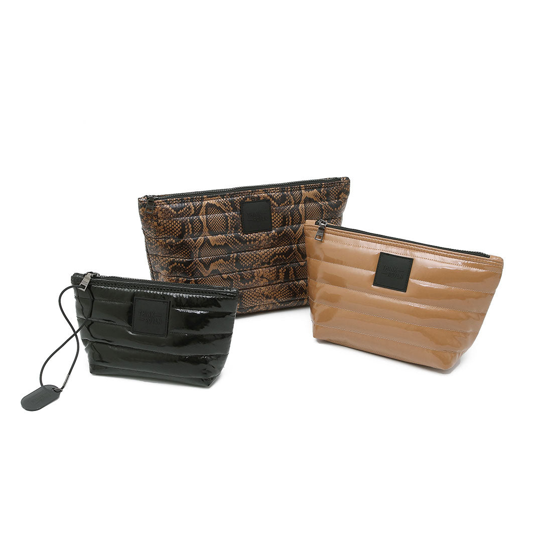 Neo Python Glossy Cocoa and Black Patent