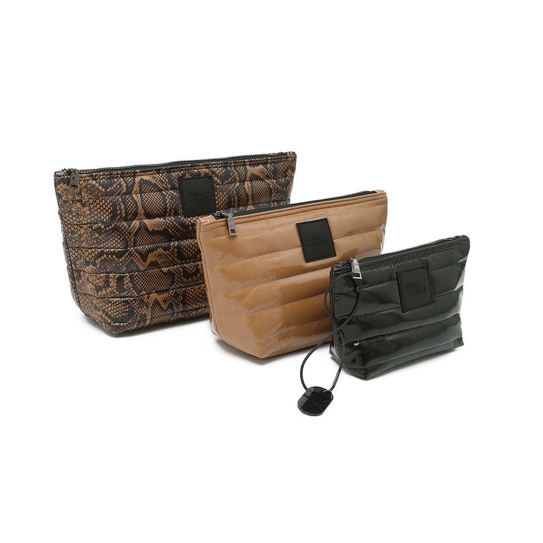 Neo Python Glossy Cocoa and Black Patent
